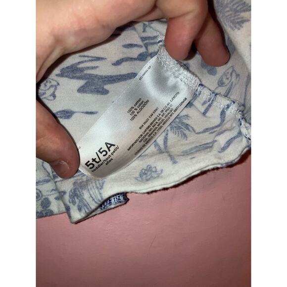 Carter's white and blue summer dress size 5T - Picture 3 of 5